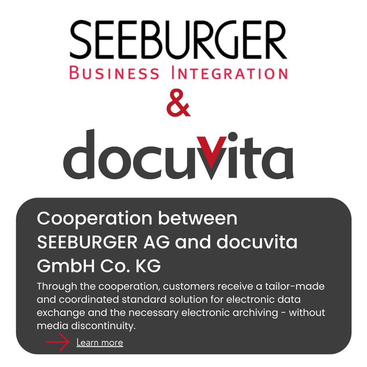 docuvitaInt_DMS's tweet photo. How is #Seeburger utilized @docuvita_DMS  to digitize the archiving process of e-Invoices while staying compliant! https://t.co/cuhZAGIECq #einvoicing #edi #archiving #businessprocesses #compliance #GoBD #security https://t.co/KkRuw59nDF