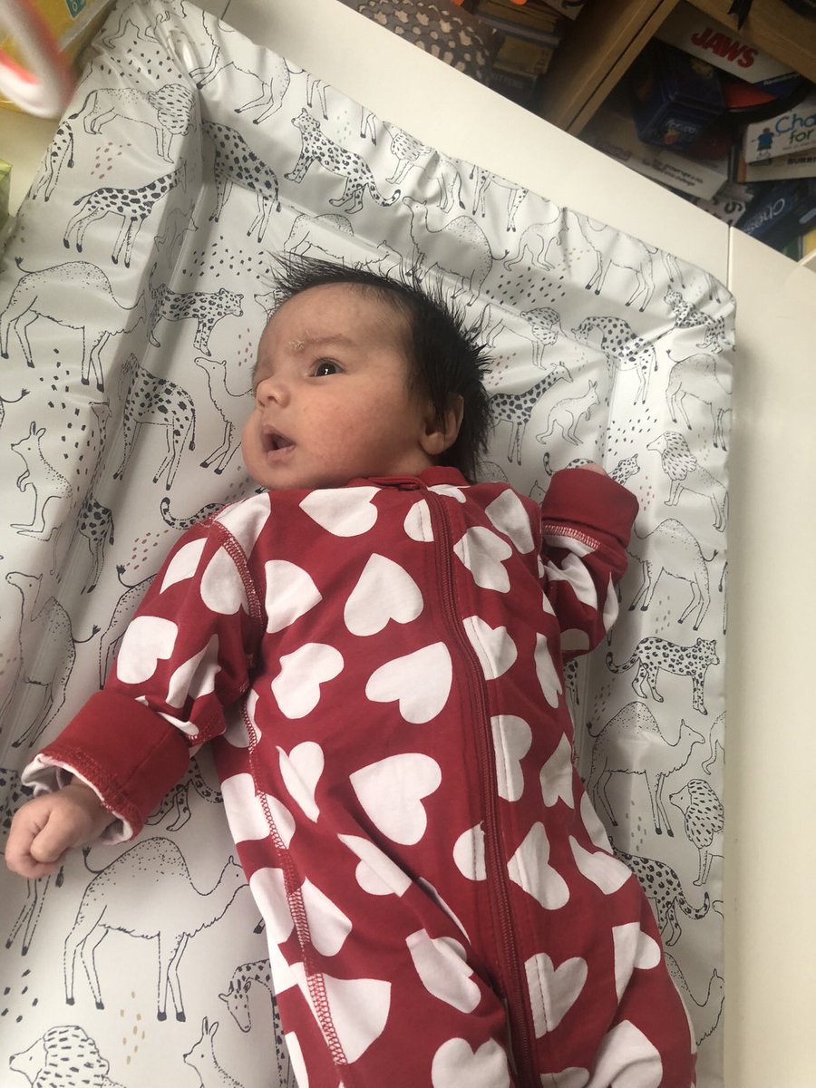 Sharan_Chaggar's tweet photo. @Sean_Kemp I don’t think we have an agreed family position on dressing up the child. Did you see our Valentine’s Day effort before it was the victim of a dirty protest? https://t.co/qZXhBikwHp
