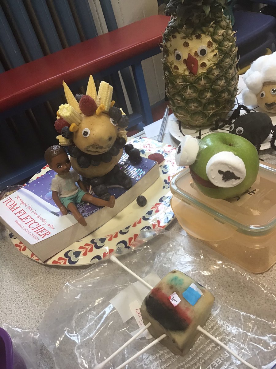 MissReesDeri's tweet photo. Well done to everyone who took part in our ‘Dress the Veg’ for @WorldBookDayUK They are all absolutely fantastic! https://t.co/YzEswDrM9L