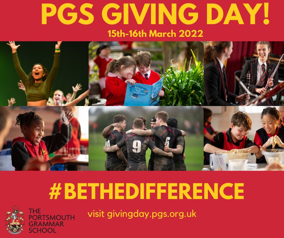 PGS1732's tweet photo. Save the Date! #PGSGivingDay is almost 1 week away 🥳

#BeTheDifference and help us raise as much as we can for our bursary scheme.

Visit https://t.co/LR5NYN2BFr to find out more and make your donation now - thanks a generous match-funder, every gift you make is worth double! 👏 https://t.co/aFdD8owneV