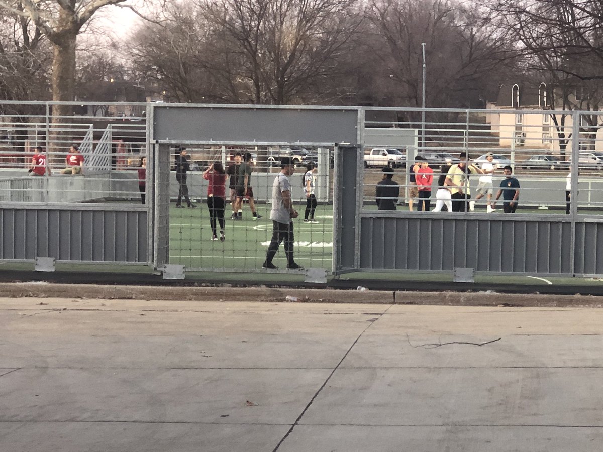 There were “just a few” people at Clive last night!!