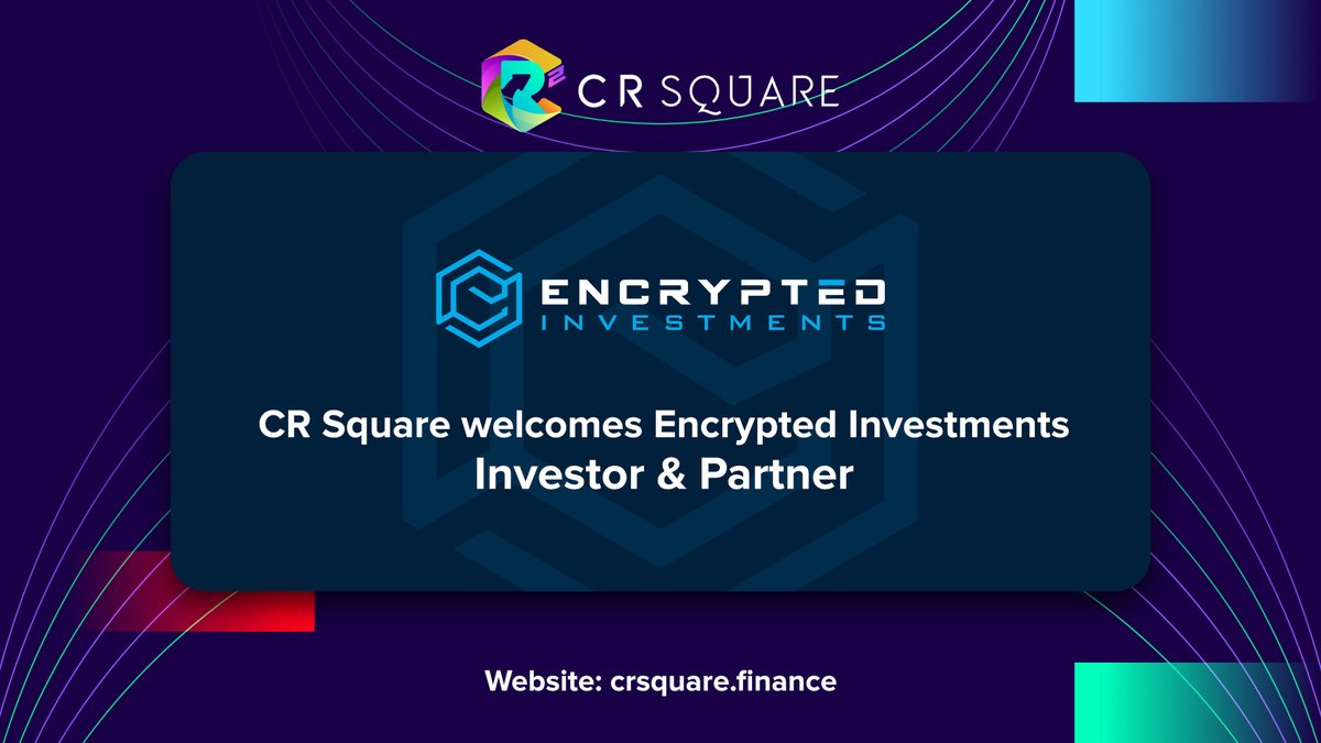 Cr2_Finance's tweet photo. Investor &amp; Partnership Announcement!

We are thrilled to announce our new Investor &amp; Partner with Encrypted Investments @EncryptedInv.

#partnership #investor #finance #Defi #DAO https://t.co/MHHE9iq2iO