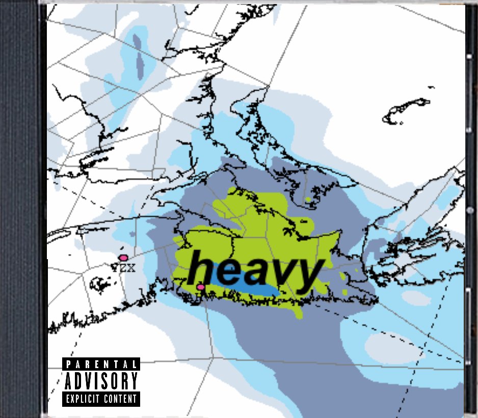 Brett_CBC's tweet image. Jim when Nova Scotia drops an album it should use your forecast map for the cover.
Tracklist:
- Keep Off (ft. Black Rox &amp;amp; Litehowse)
- It's Truro Like Churro
- Where da CAT? (v. 2019)
- D.O.N.A.I.R.
- Where da CAT? (v. 2020)
- Cant 'fford it (ft. Housing Mrkt)
- Miss You Theodore