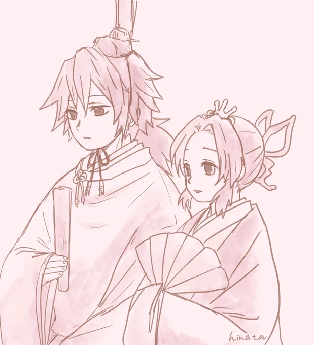 ヒナ祭りなので
2人並んですまし顔な
ぎゆしの🎎 