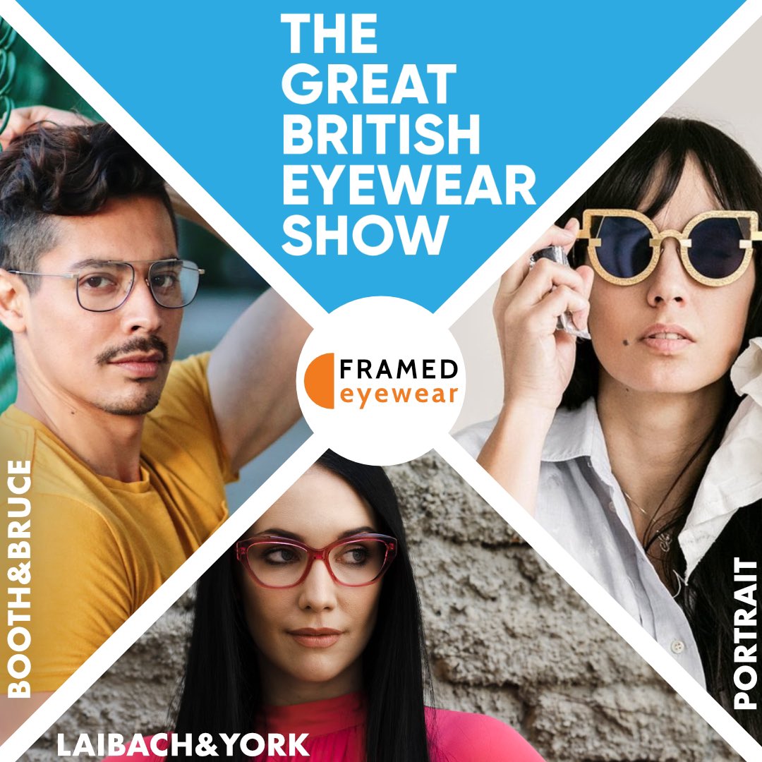 A week on Monday - 14th March - We’ll be in Manchester for the Great British Eyewear Show.
👓🕶👓🕶👓🕶👓🕶
You will be able to see our collections from:
<a href="/boothandbruce/">Booth&Bruce England</a> 
<a href="/portraiteyewear/">Portraiteyewear</a> 
<a href="/LaibachYork/">Laibach & York</a> 
AND did we mention free pizza!! 🍕
Link in bio for more info!!