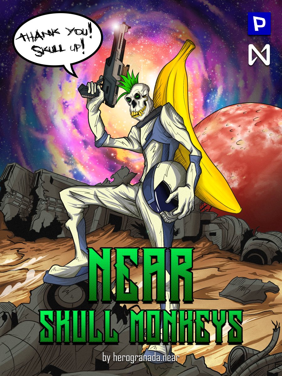 Checkout NSM - Skull Up! @ParasHQ

FREE!💀🐵 
Appreciation NFT and a little sneak peek of future NSM Comics

#paras #cryptoart #nfts #NFTCollection #NEARnft #NEARSkullMonkeys

paras.id/token/x.paras.…