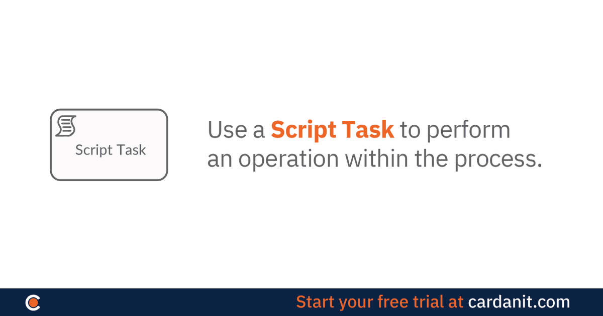 CardanitBPM's tweet image. Script Task or Service Task?
Which one to use while drawing your #BPMN diagrams? Here&apos;s our tip!

Doubts on the most common BPMN terms? Check out our guide: lnkd.in/dZFenNrX

#BPMtool #businessprocessmanagement #businessprocessmodeling