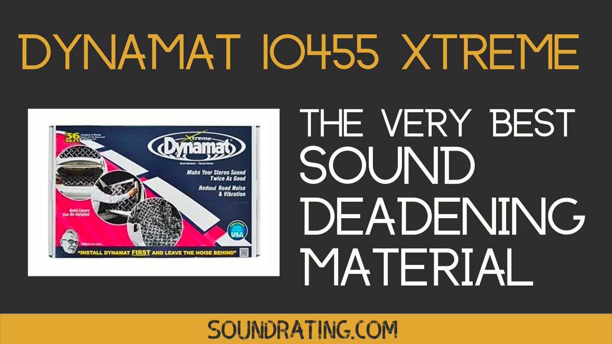 Dynamat 10455 Xtreme Self-Adhesive Sound Deadener – The Very Best Sound Deadening Material
soundrating.com/best-sound-dea…

#audiophile #sounddeadening #caraudio