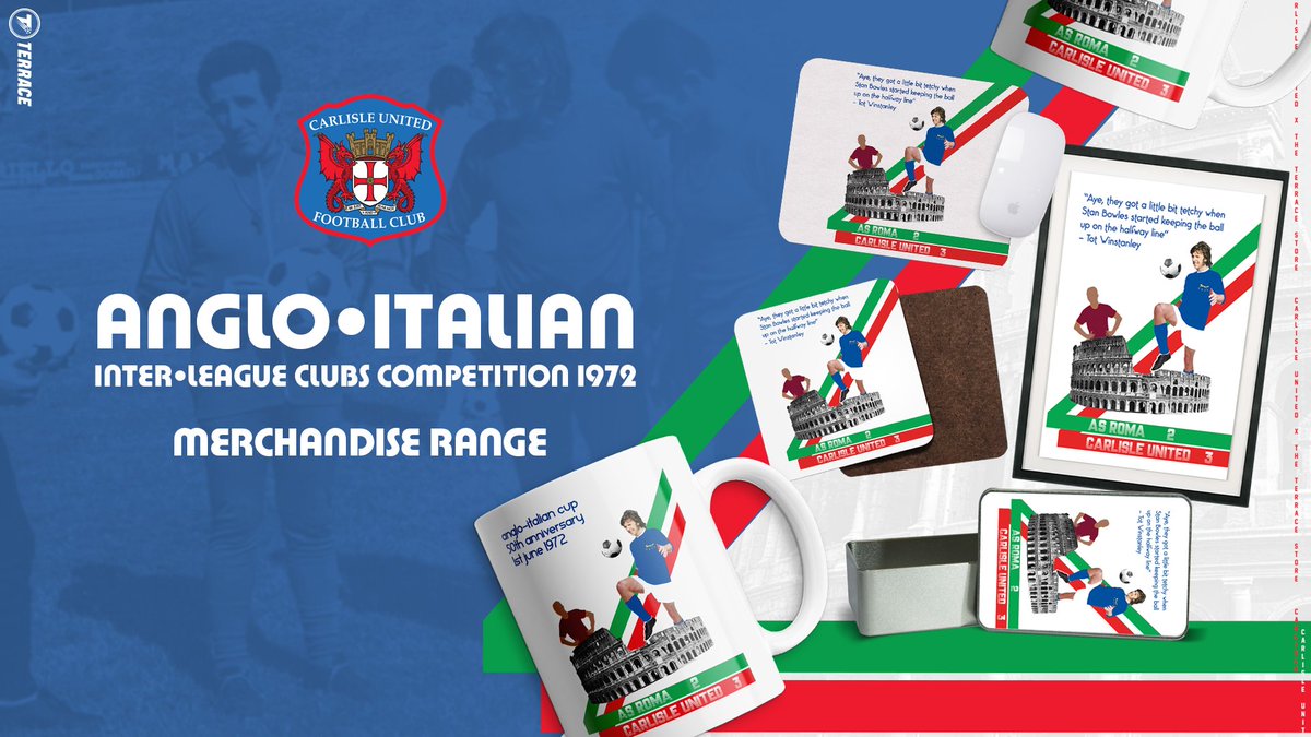 theterracestore's tweet photo. Carlisle United fans! Brand New @officialcufc Anglo Italian collection now available at https://t.co/KlmG2saMtD.

Retweet, we have a mug and coaster to gift to a lucky fan! #cufc https://t.co/Gm2QMkPGjG
