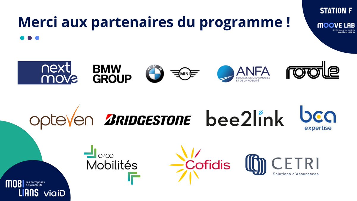Moove_lab's tweet image. [La vie au Moove Lab]🚀Le Batch #8 du @Moove_lab touche bientôt à sa fin pour préparer le Batch #9 ! 

Cette aventure a notamment été possible grâce à nos partenaires, à leur accompagnement et leur soutien tout au long de cette aventure !