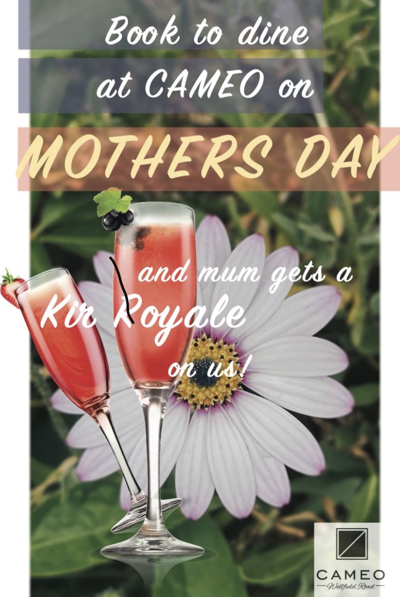 Sunday March 27th #treatyourmum #booknow 🍹