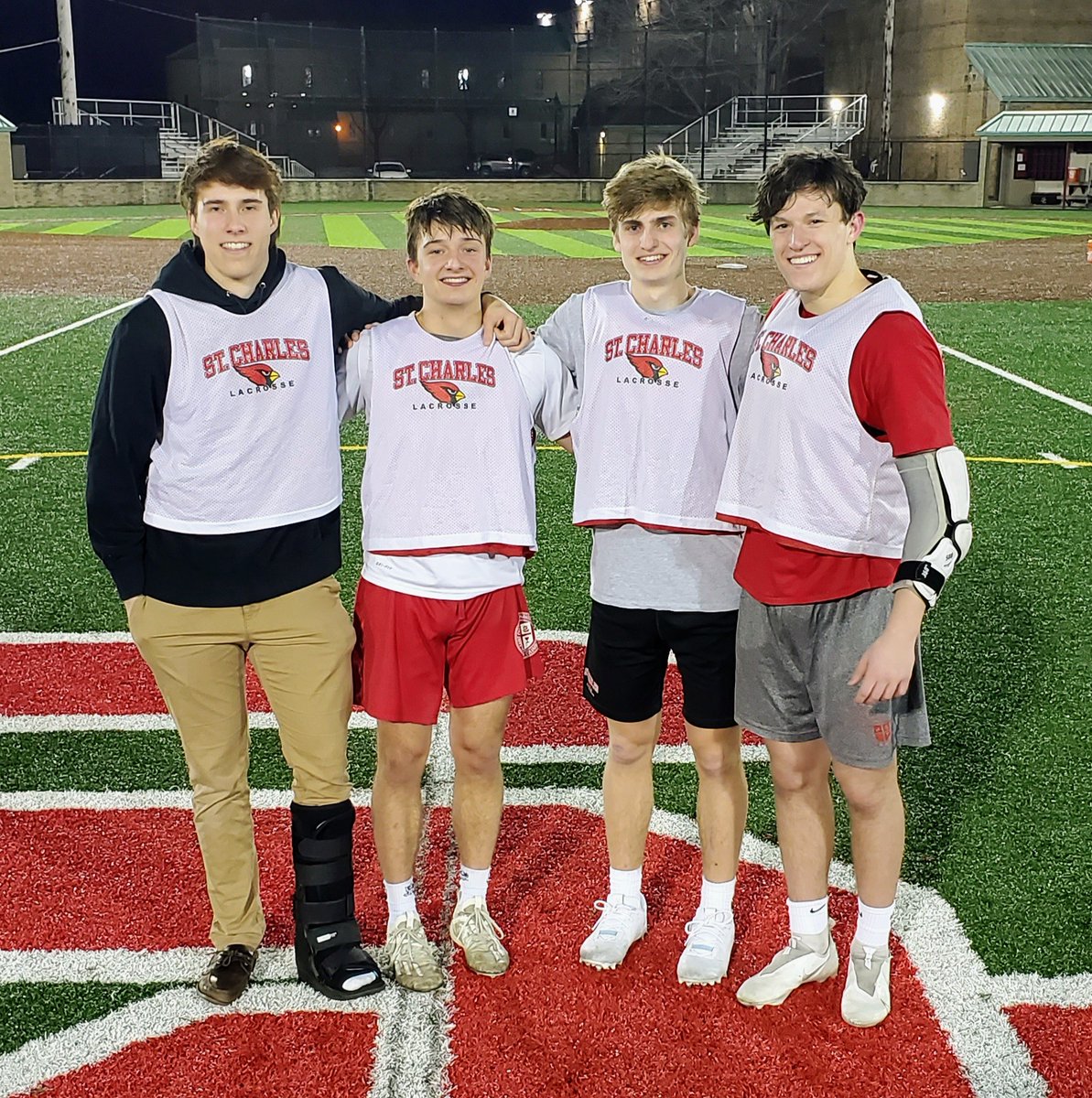 StCharlesLax's tweet photo. Shout out and congrats to our 2022 lacrosse Captains - Adam Budzik, Patrick Cahill, Griffin Burkey, Matt Selan. Big Goals, Big Dreams! Grateful for your commitment and excited to see you lead this team! @SCPrepAthletics @StCharlesCards @CCL_Athletics https://t.co/4uU4xlWBgt