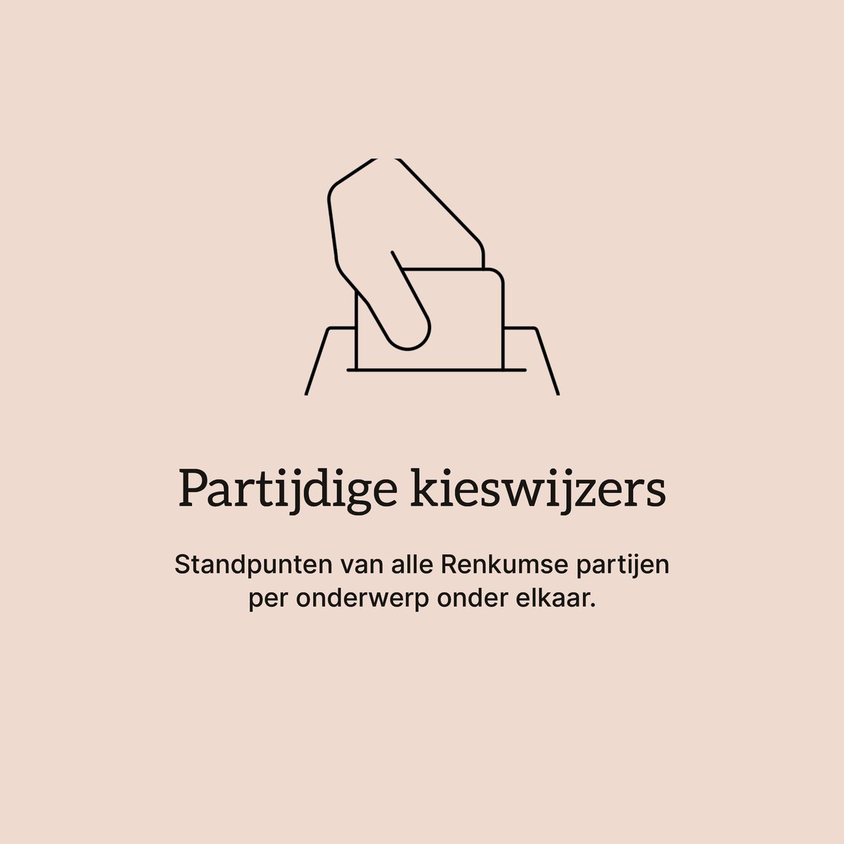 Weet je al wat je gaat stemmen 16 maart? Op onze site vind je de partijdige kieswijzer! 
Vergelijk ons programma met: <a href="/PvdARenkum/">PvdA Renkum</a>, <a href="/VVDRenkum/">VVD Renkum</a>, <a href="/GLRenkum/">GroenLinks Renkum</a>, <a href="/CDARenkum/">CDA Renkum</a> en <a href="/gbrenkum/">GB Renkum</a>. 

d66.nl/renkum/