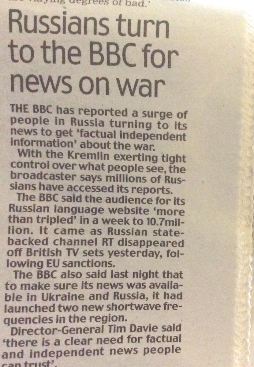 gedmckenna's tweet photo. No broadcaster comes near the @BBC when there is major news, not just for news but for a life line with the outside world when it’s needed most #handsofftheBBC https://t.co/nx61vWy2wZ