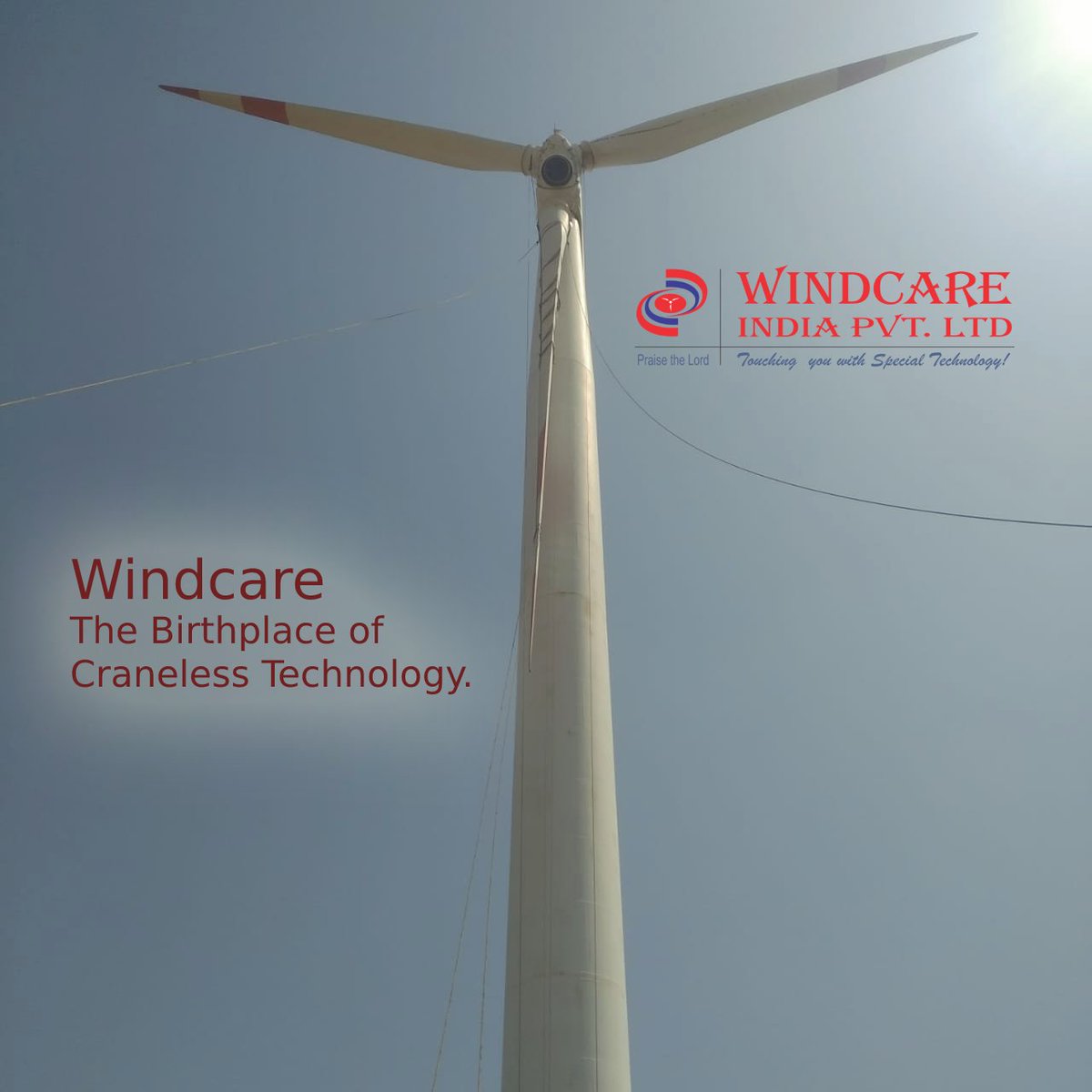 Windcareindia's tweet image. A view from the work spot of our Blade lowering and rising work of a 1.5 MW machine using our Craneless Technology which was done by our successful team took place in Gujarat.

#windcare #cranelesstechnology #componentreplacement #windenergy #serviceproviders