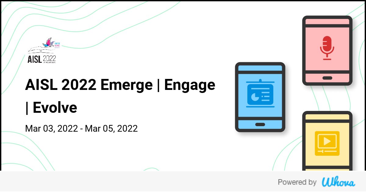 VRobins1's tweet photo. AISL 2022 Emerge | Engage | Evolve #AISL22. https://t.co/28rxMos6QN