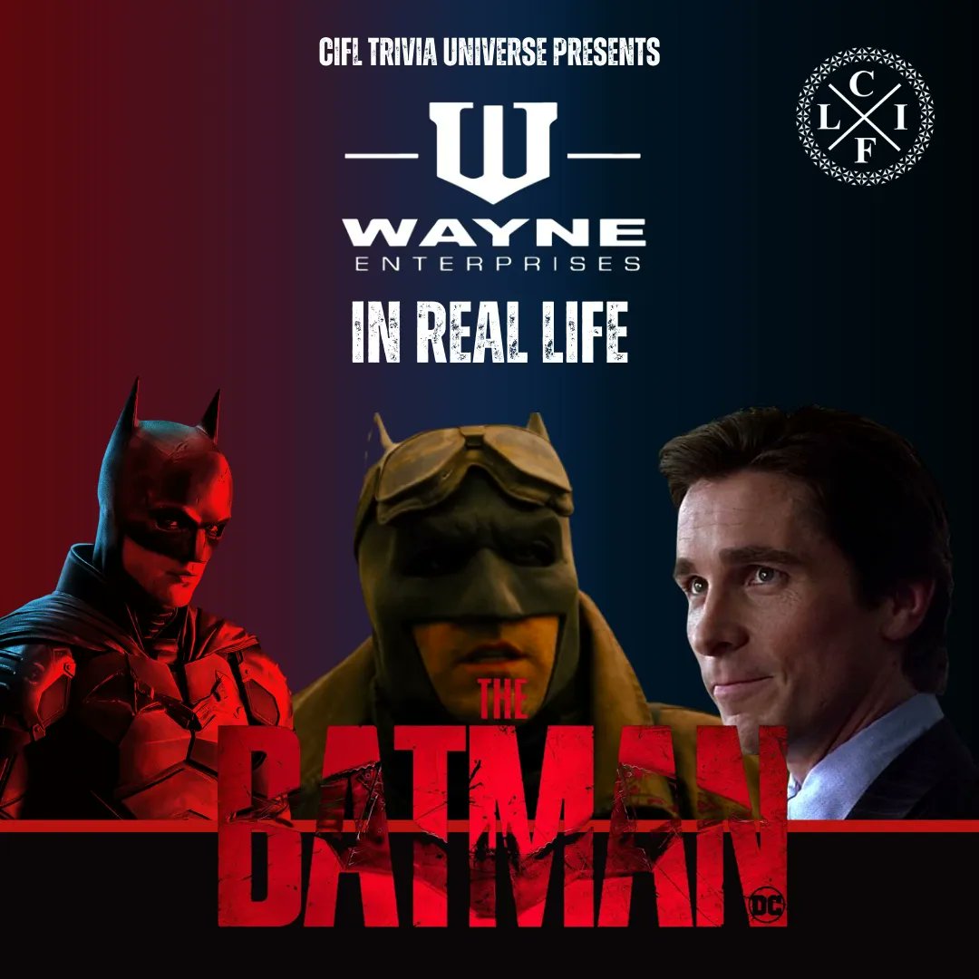 CiflTweets's tweet photo. We're super excited about #TheBatman, can you tell? 😍 Here's a quick insight into what Wayne Enterprises would be like, if it existed in the real world! 

#TheBatman #insolvency #realworld #Batman #centreforinsolvencyandfinancial #cifltrivia https://t.co/hnD2fRG6dy