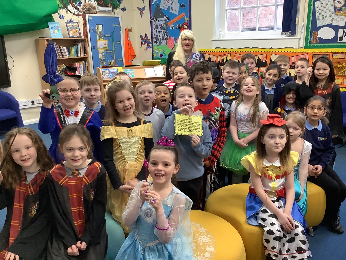 Loving World Book Day with all our book characters and talking about our favourite books. <a href="/wearenewington/">Newington Academy</a> Can you spot Where's Wally?