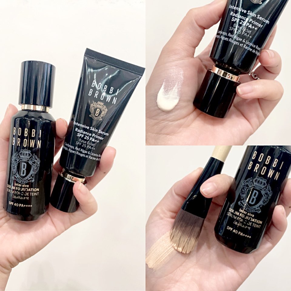 zeegreat4's tweet photo. แนะนำคู่หู The Radiant Power Pair! #ไพรเมอร์เซรั่ม Intensive Skin Serum Radiance Primer SPF25 &amp;  #รองพื้นเซรั่ม Intensive Serum Foundation SPF40 ใช้คู่กันผิวเรียบเนียนสวยสุขภาพดีสุดๆ พร้อมช่วยฟื้นฟูบำรุงผิวให้ดูเปล่งปลั่งขึ้นมาทันทีที่ใช้🖤��@BobbiBrown_TH https://t.co/Xzdi7VMTAm