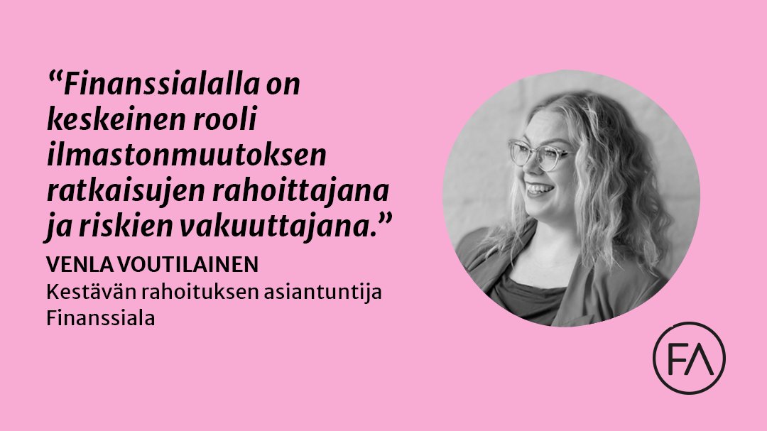 finanssiala's tweet photo. Ilmastonmuutospaneeli @IPCC_CH muistuttaa, että aikaikkuna ilmaston lämpenemisen pysäyttämiselle kapenee. Ilmasto ja luonto muuttuvat jo. Tähän vääjäämättömyyteen herääminen näkyy kestävän rahoituksen nousussa, kirjoittaa @VMVoutilainen https://t.co/zd3EOe04Ea https://t.co/iE3tOJ25t8
