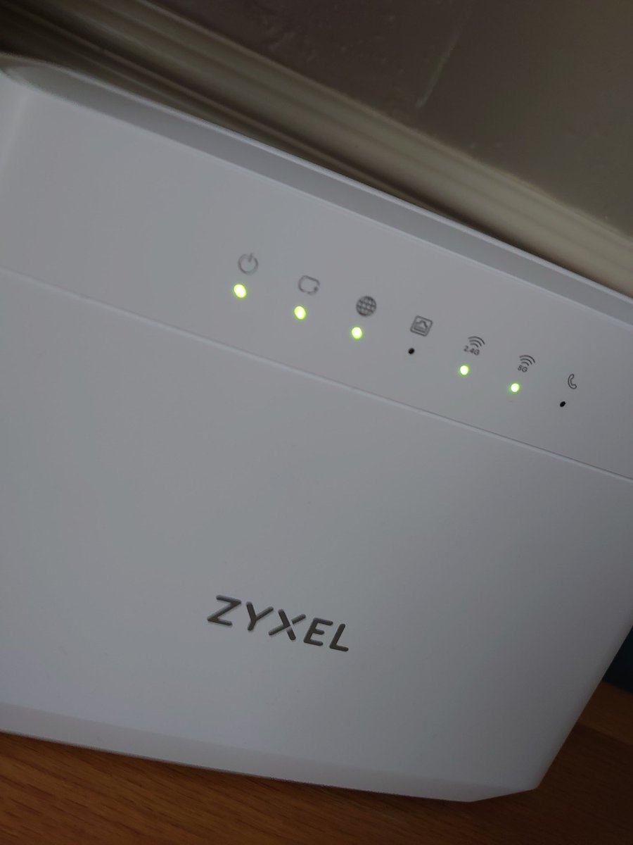 After a bit of a slow start due some issues on the <a href="/CityFibre/">CityFibre</a> network (It's brand new in Sheffield) finally up running with FTTP.

Fantastic support from the folks over at @purebroadband thanks to everyone who helped out!

Their Zyxel Routers are decent bits of kit too!
