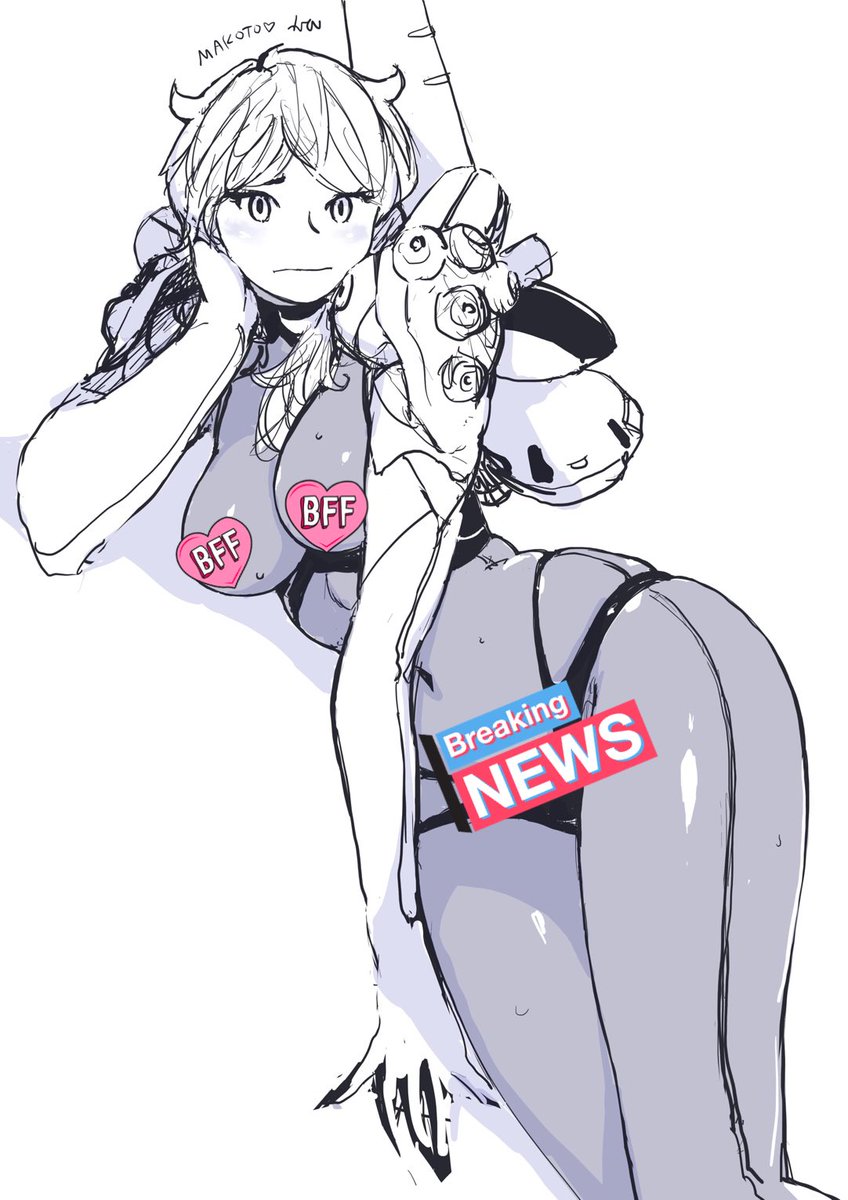 Makoto-chan fighting suits partially stripped ver. Posted no masked version on Patreon. https://t.co/cGMftMaCwM 