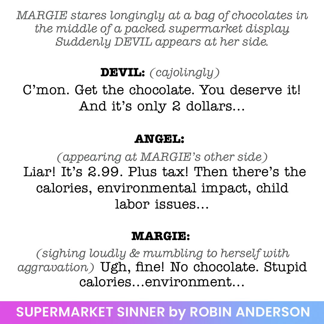 ScriptWorks_ATX's tweet image. SUPERMARKET SINNER BY ROBIN ANDERSON, a new play for  #AmplifyAustin! Help cultivate &amp;amp; strengthen local writers whose plays enhance &amp;amp; enrich Austin’s creative atmosphere.

👉 Tap ✨ bit.ly/AA_22 ✨ to donate directly on our Amplify Austin page now!