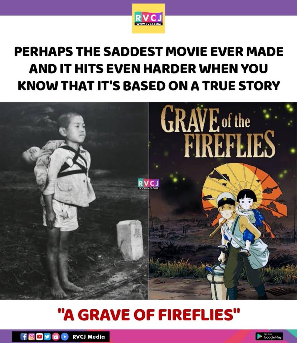 Saddest movie!
#graveofthefireflies #japanesemovie #japanesefilm #rvcjmovies