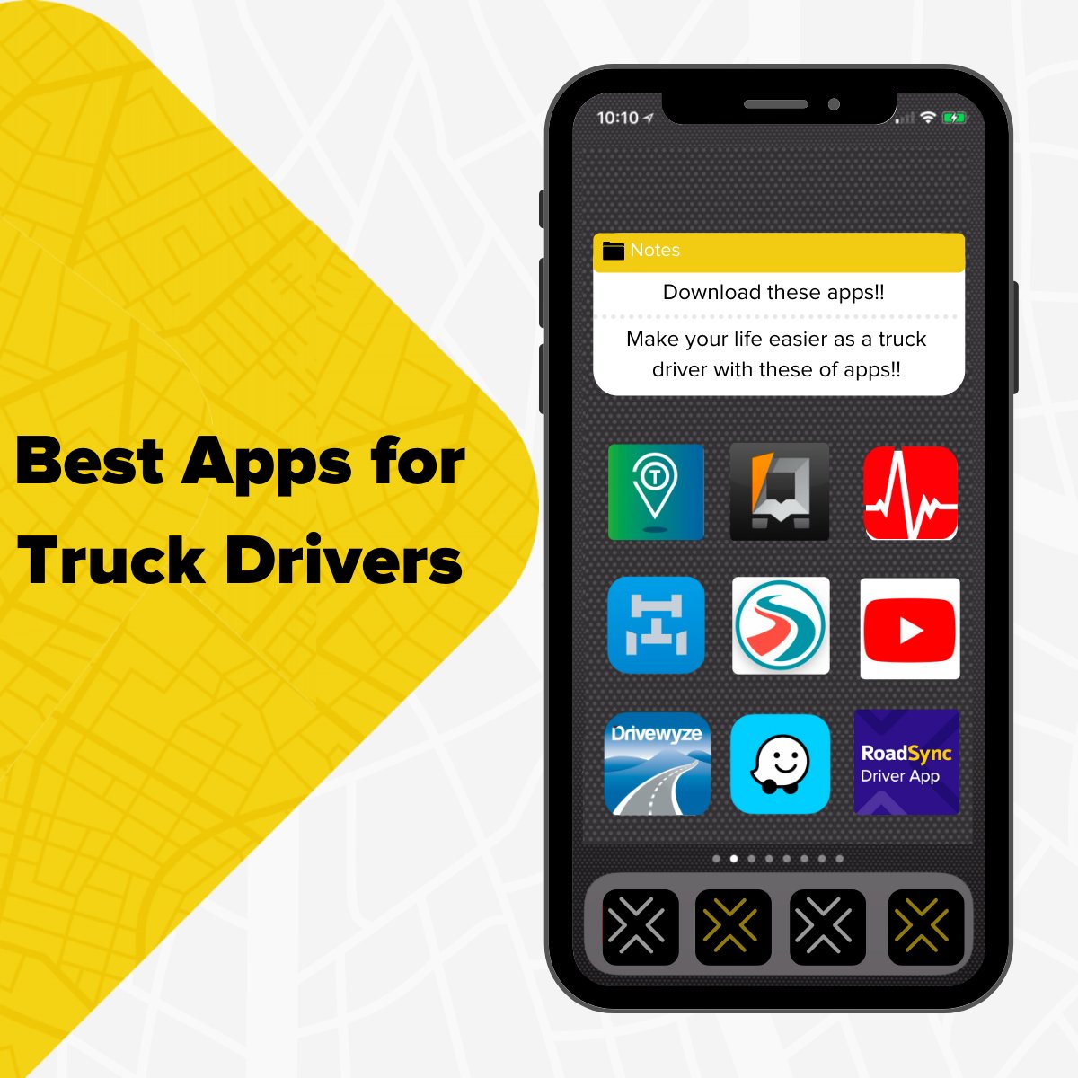 GoRoadSync's tweet photo. Smartphones can make your life easier as a truck driver. Weβve curated a list of apps that we think every driver should know about! Which apps would you recommend for other drivers?
Learn more: https://t.co/MYhrF3pxDO
#goroadsync #truckdrivers #technology #atlanta #logistics https://t.co/qWRz0AMgaw