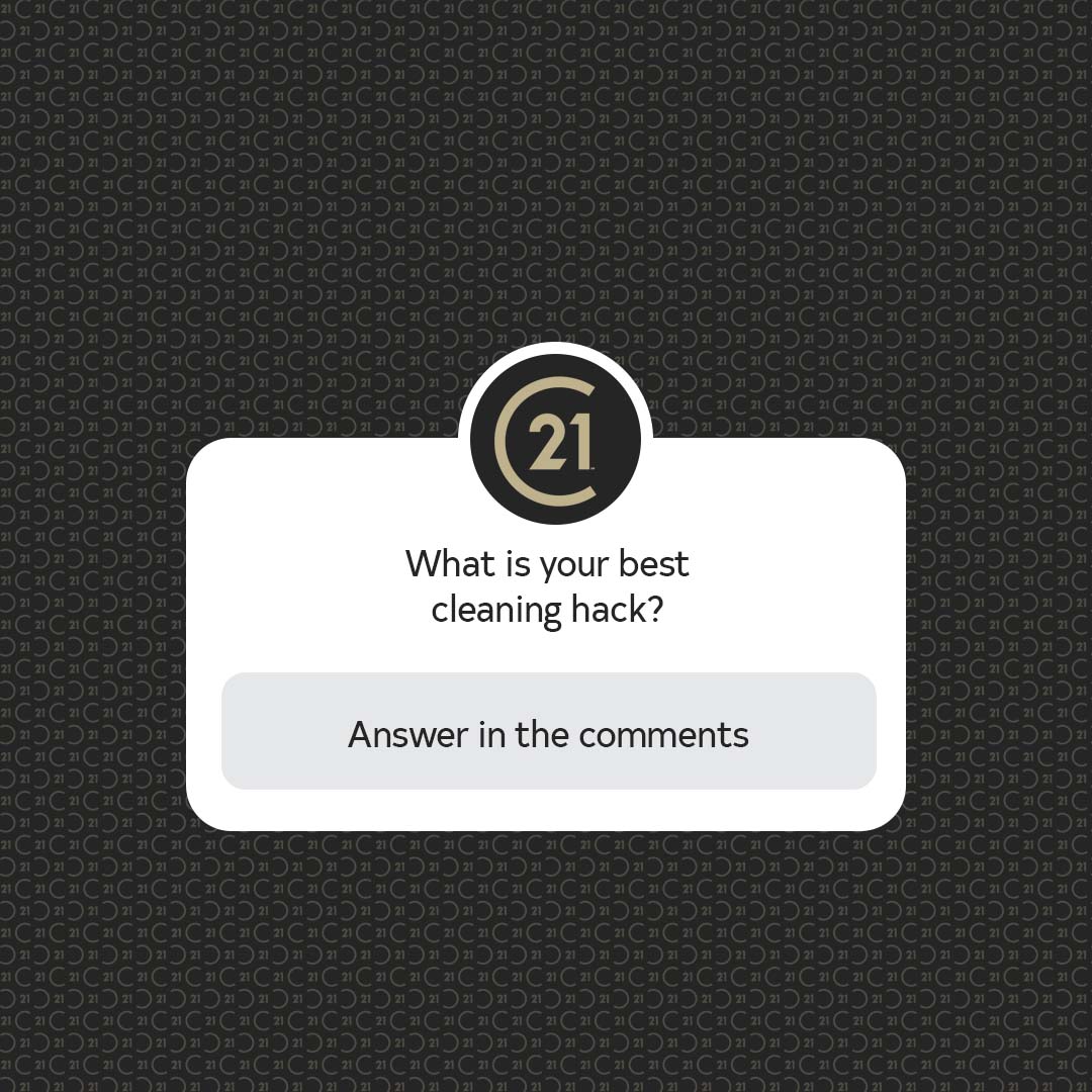 Century21First's tweet image. What is the go-to cleaning hack that saves you time or money?  Comment below ⬇️ facebook.com/12658358741805…