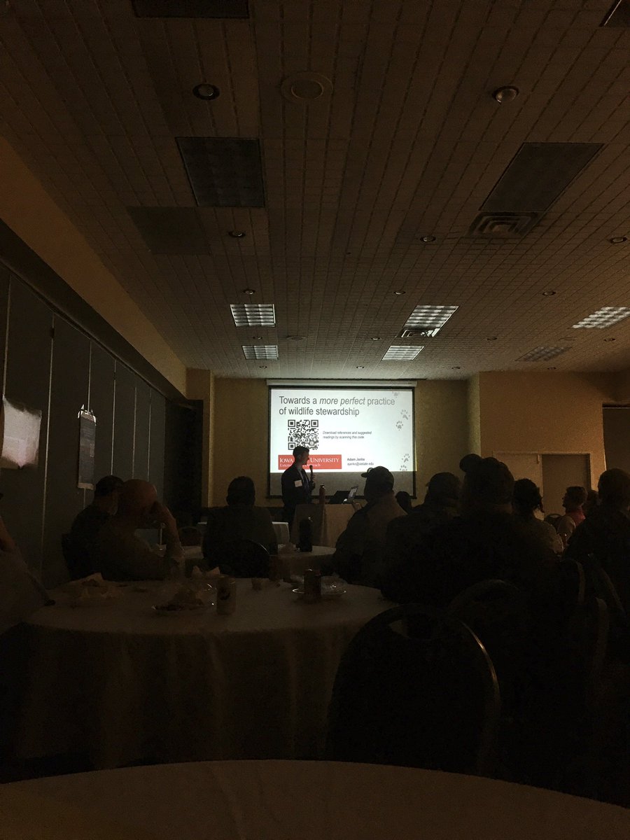 Galvanizing - my word to describe <a href="/adamkjanke/">Adam Janke</a>’s charge to members of the Iowa Chapter of <a href="/wildlifesociety/">The Wildlife Society</a> to rethink our conceptions of ourselves, of nature, and of others to break down the barriers of inclusion in outdoor recreation and the wildlife profession.