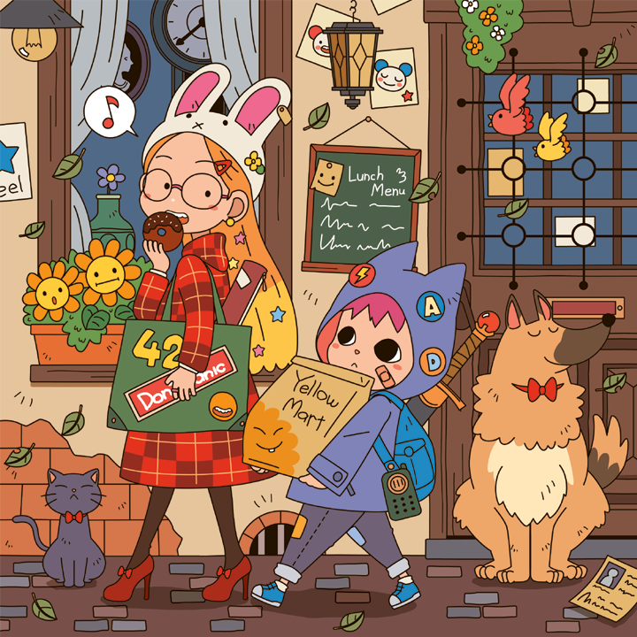 「#うさぎの日 そういえば、このメガネさん最初はうさみみ装備だったんですよね 」|サナダシン＠絵仕事中のイラスト