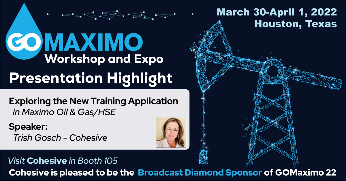Join us at #GOMaximo22 where we will"Exploring the New Training Application in #Maximo Oil &amp; Gas/HSE". bit.ly/3swHHqH
Track training modules, classes, and attendees. Learn to set up, track and manage training with other HSE processes such as Management of Change.
