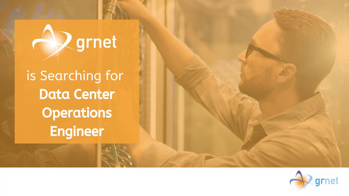 Are you an Engineer with experience in maintenance, supervision &amp; management of Data Center infrastructure operations, first-level support &amp; reporting? Find out how you can join #GRNET’s team: bit.ly/3huH0bj

#ΕΔΥΤΕ #DataCenterOperationsEngineer #DataCenter #UPS #BMS