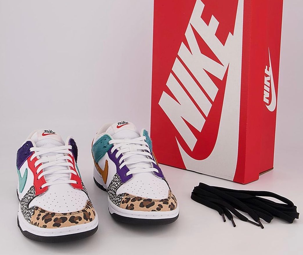 TopTierKickzz's tweet photo. The new Nike Dunk Low “Animal” has it all: vibrant colors and exciting patterns on one of Nike’s most classic silhouettes 🐯🐻🐼

What are your thoughts on these?

📸 noel55688

#nikedunklow #worldwildlifeday #sneakeroftheday https://t.co/fp5U0Z1aK5