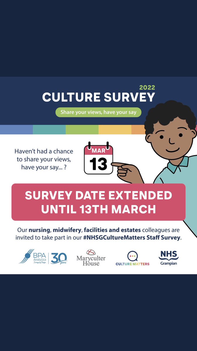 Royal Cornhill Hospital (@sngmhld) on Twitter photo 10 days to go until the survey ends! Currently we are a little bit behind in our response rate, lets try and get to 40% by Monday? I know we can do that! Currently RCH sitting around 33%. Lets go for it!! <a href="/janeahpmh/">Jane Fletcher</a> @les_petrie <a href="/junebrown116/">Prof June Brown</a> 10 days to go until the survey ends! Currently we are a little bit behind in our response rate, lets try and get to 40% by Monday? I know we can do that! Currently RCH sitting around 33%. Lets go for it!! <a href="/janeahpmh/">Jane Fletcher</a> @les_petrie <a href="/junebrown116/">Prof June Brown</a>