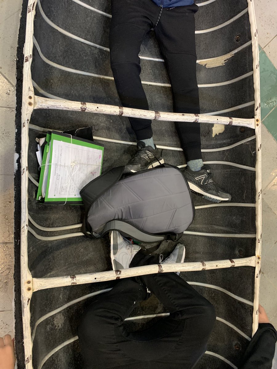 Today is a much needed fun day at #SDCI. The canoe might prove to be a little unwieldy… #anythingbutabackpack