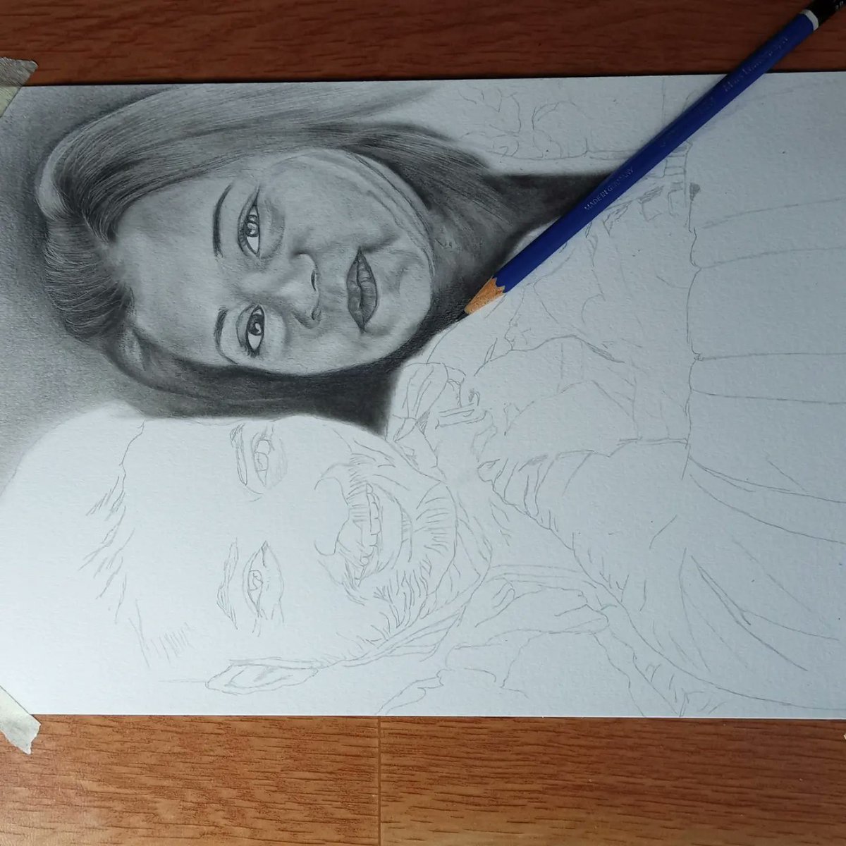 artitbhupender's tweet photo. @CrayLyf Congratulations bhaiya or bhabhi for 500k subscriber on #youtubefamily 
This is still an incomplete drawing but I had already made it in my mind, now it remains to be taken down on paper. I have made it from my heart and what is written has come from my heart. https://t.co/V6SFwU23qp