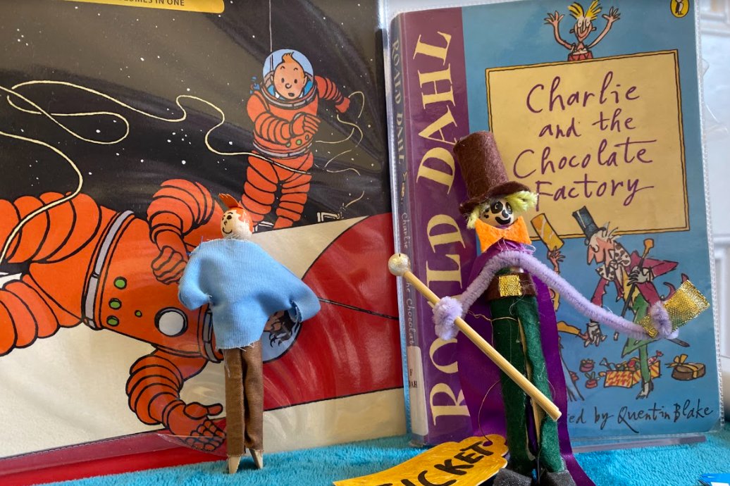 ccolpreplib's tweet photo. Our Nursery and Pre-Prep children have had a lot of fun decorating wooden pegs as book characters for @WorldBookDayUK. Can you spot any familiar fictional faces? @Clifton_College @Pamela_Butchart  @cc_prephead #WorldBookDay https://t.co/2Fd7v2DfYW