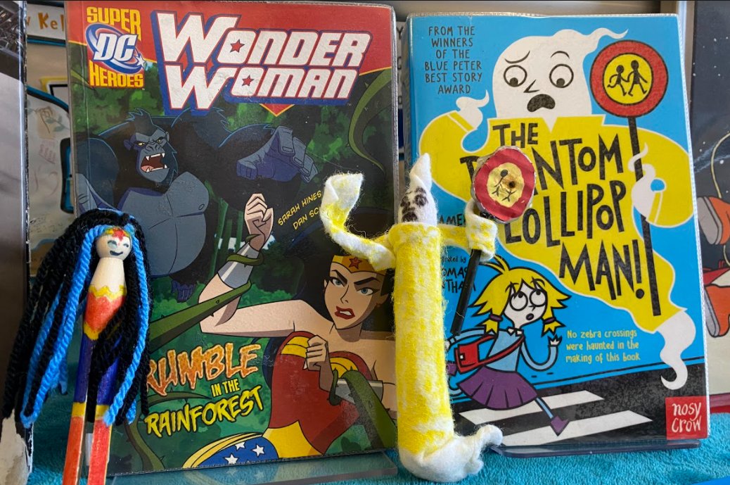 ccolpreplib's tweet photo. Our Nursery and Pre-Prep children have had a lot of fun decorating wooden pegs as book characters for @WorldBookDayUK. Can you spot any familiar fictional faces? @Clifton_College @Pamela_Butchart  @cc_prephead #WorldBookDay https://t.co/2Fd7v2DfYW