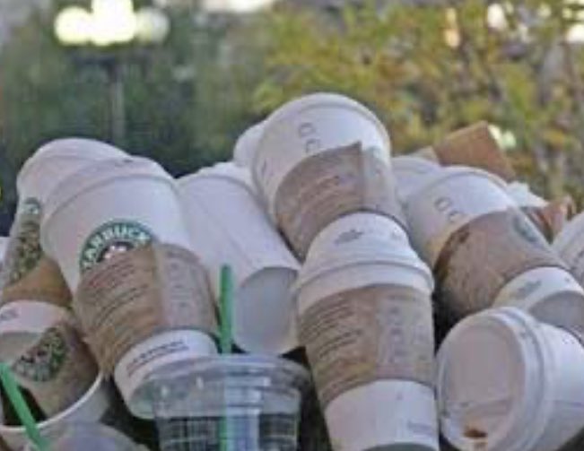 KariByron's tweet photo. I travel with my own coffee cup because I learned 50 billion paper coffee cups get thrown away every year in America. They aren’t recyclable. Unfortunately shops will no longer fill it, they can’t touch it for “health issues”. But they can still touch my credit card? 🙄 https://t.co/O3PlQmrikT