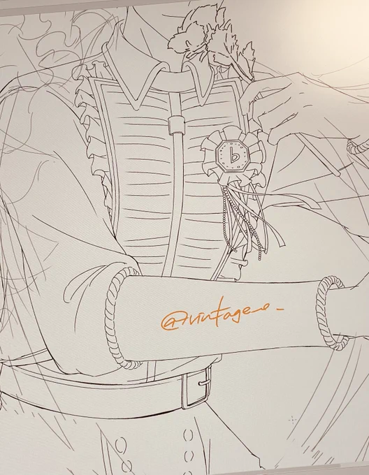 ◆進捗
過去のウィシュボ7人絵に比べたらって思うと線画頑張れそう😂😂まだ整えてるけど、細かいパーツ描くの楽しくなってきたので明日には色塗りに入れそうです😚🧡

明日も5時起きなので、今日はもう寝ます😭みなさんの三月誕イラストはまた時間ある時にゆっくりまわります〜! 