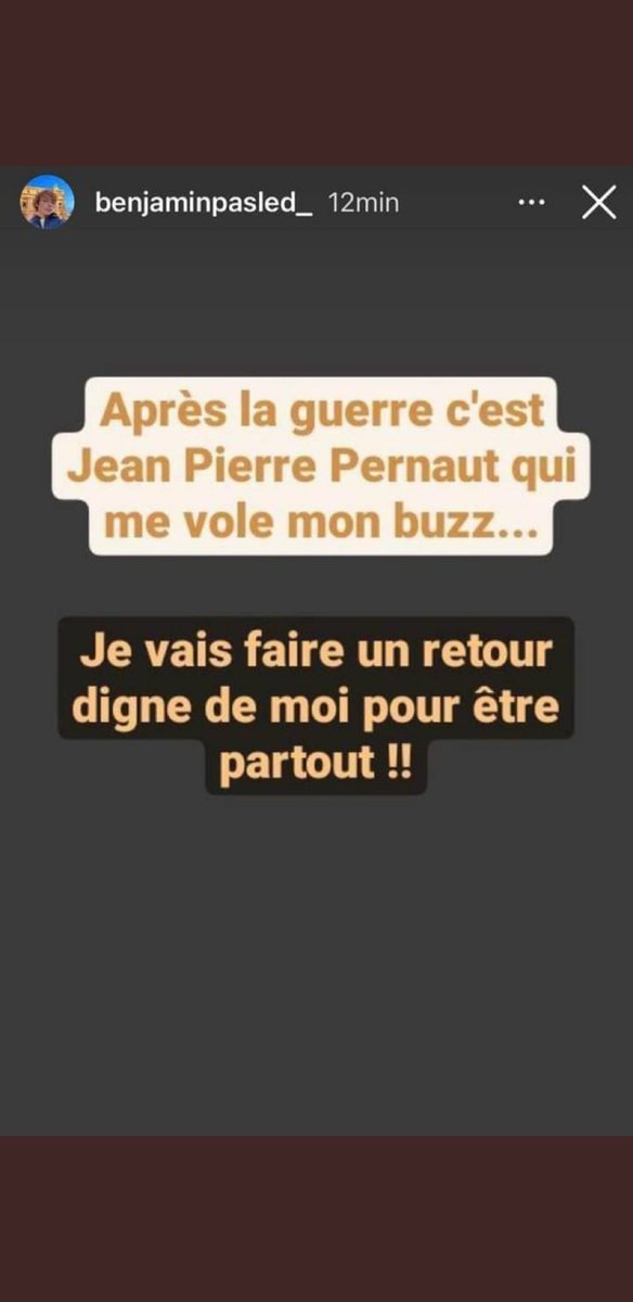 JPOPBUZZ's tweet photo. Il commence à me taper sur le système ce #benjamin...c'est honteux choquant son post sur #JeanPierrePernaut
#RIPJeanPierrePernaut
Faut le vraiment le signaler et le boycotter ce trou de balle #Troudeballe 😤😤 #TPMP https://t.co/ls7xKcCs0q