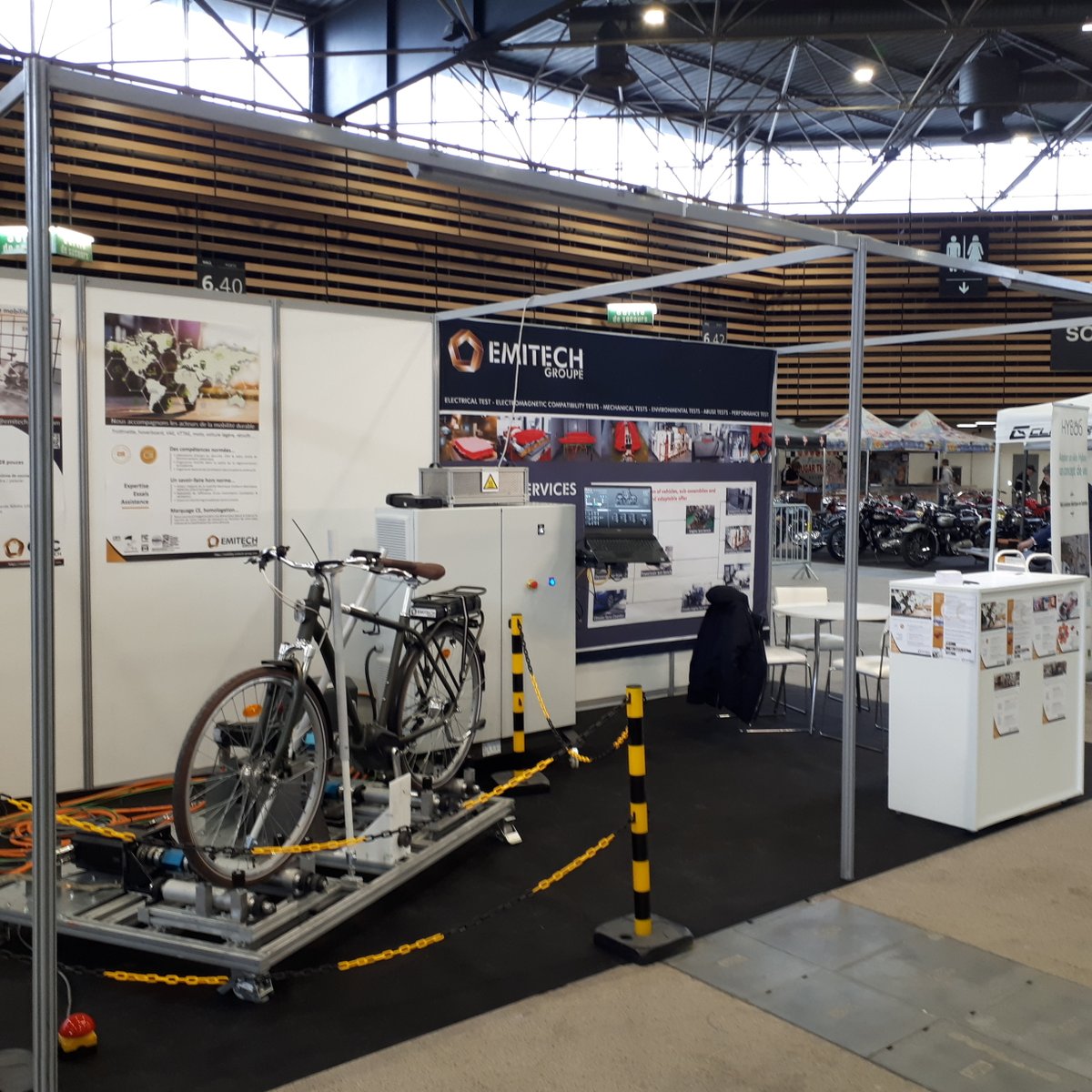 EMITECH_SA's tweet photo. #Salondu2Roues Nous vous attendons au stand : Zone Lyon Mobility Experience, Stand 6A08 (Lyon Eurexpo).
Vous aurez l'occasion de découvrir notre banc dédié à la certification des VAE !
#mobilité https://t.co/mnQXBz14ZD