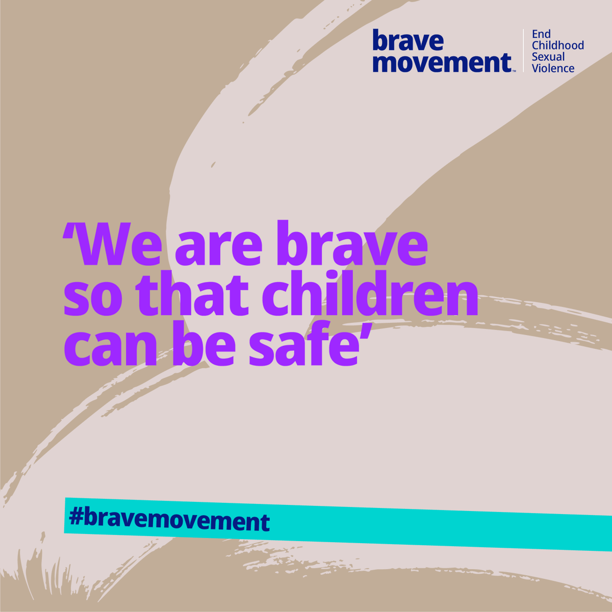 The #BraveMovement launches today! We’re proud to be joining their fight for children who can’t fight for themselves. We’ll keep demanding change until we #EndChildSexualAbuse everywhere. Follow @bebraveglobal to join the movement!