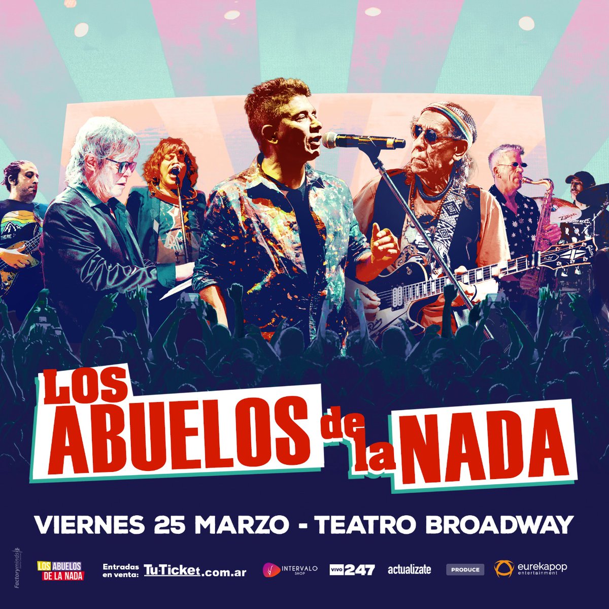 #Rosario ➡️ próximo 25 de marzo <a href="/LADLNOFICIAL/">losabuelosdelanada</a> llegan al teatro Broadway con todos sus grandes éxitos 👊‼️ 

🎫 Entradas en: tuticket.com.ar/1227-los-abuel…