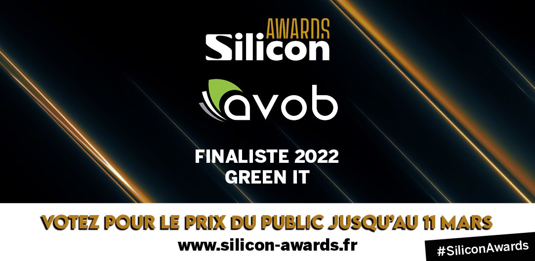 AVOB's tweet image. #SiliconAwards 2022, fiers d'être finaliste sur la catégorie #GreenIT ! 

Soutenez notre projet en votant AVOB pour le prix du public ! 👉 bit.ly/3tpUavI

Retrouvez notre solution d'#ITManagement 👉 bit.ly/3KcLsHJ 

#SmartIT #TransitionNumerique #ImpactCarbone