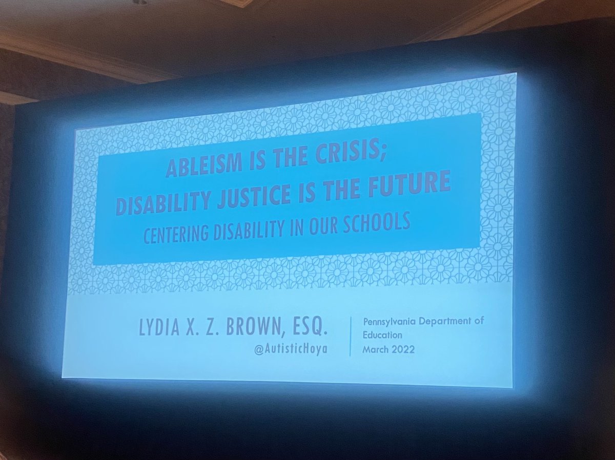 KellyCIUP's tweet photo. Loving the Making A Difference conference! #MakingADifferenceInPA. Today’s keynote: Lydia X. Z. Brown @autistichoya… simply amazing.@935Curr https://t.co/4Hd0rUWE2f