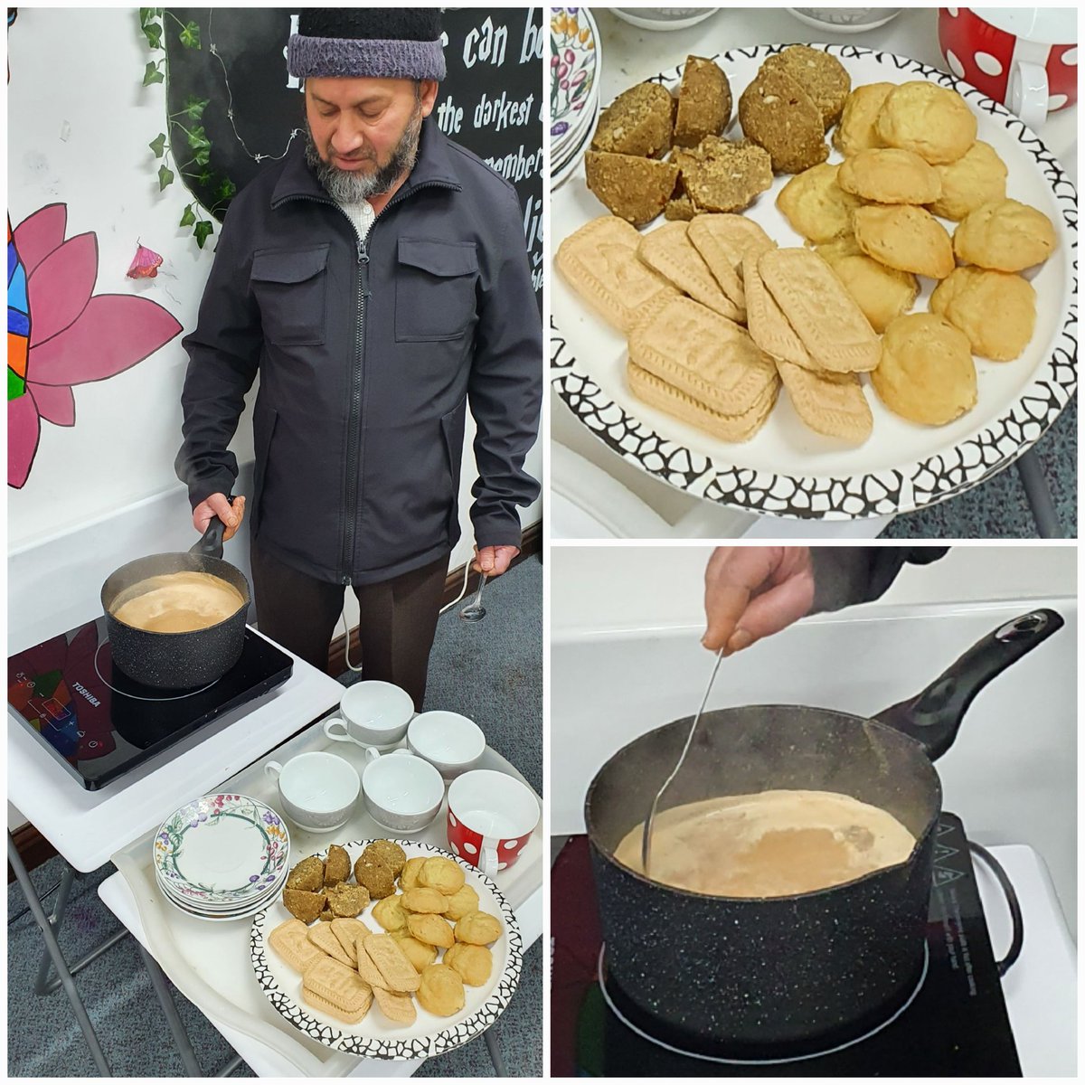 arts2healUK's tweet photo. The best way to start the morning!
ESOL social mixing sessions..Iqbal offered to make masala chai and it was the best cuppa I've had in ages 😋😋😋 
#ourcommunityourfuture
@LearnEnglishBwD @blackburndarwen @BwDAdultLearn
#learningenglishtogether https://t.co/yXdG2CITaw