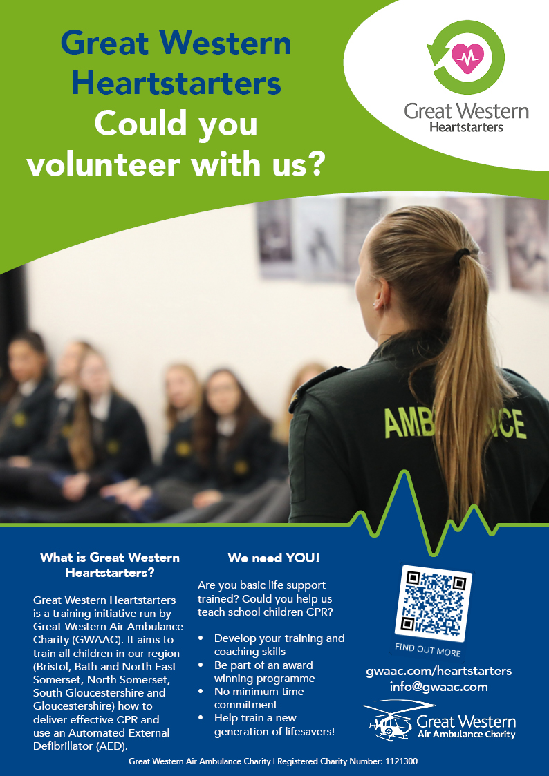 Can you help strengthen the chain of survival for out of hospital cardiac arrest victims, by becoming a Heartstarters volunteer?

gwaac.com/heartstarters-…